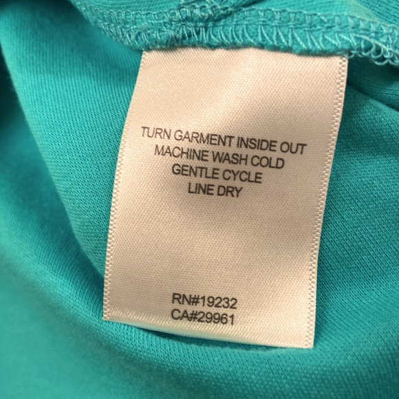 Alfred Dunner Top Jersey 3/4 Sleeve Green/Blue WM SZ S Petite Rhinestones 🥰 - Picture 12 of 12